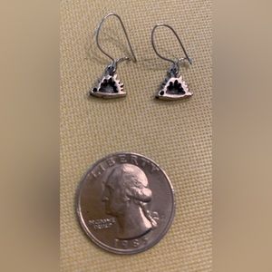 Miniature sterling porcupine/hedgehog earrings